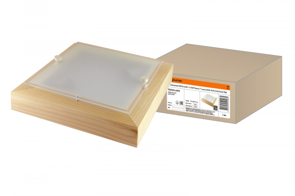 Светильник TDM НПБ 02-2х40-111 УХЛ4 "Киото-1" сосна 2х40 Вт IP20 (270х270х75)