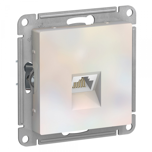 AtlasDesign  Жемчуг  Розетка компьютерная RJ45, категория 6A, механизм ATN000486