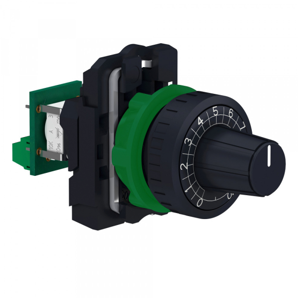 ПОТЕНЦИОМЕТР В СБ., ПЛАСТ.ОСНОВ., 1 кОм Schneider Electric XB5AD912R1K