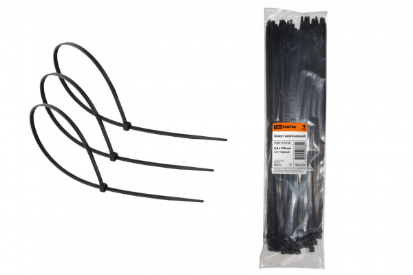 Хомут (стяжка) нейлон  8.8 х 500  черный  (100шт)  TDM SQ0515-0228