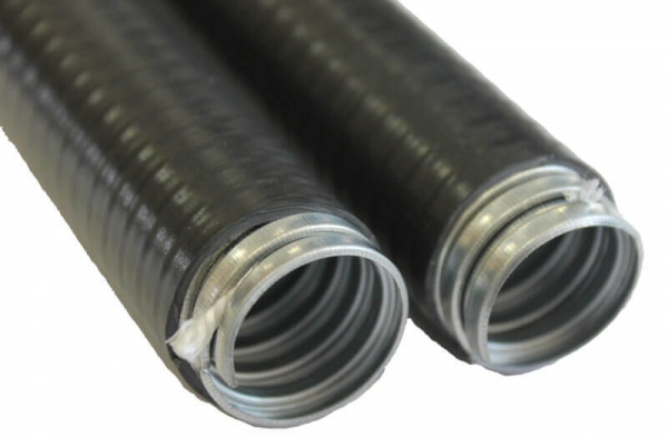 Металлорукав в ПВХ-изоляции МПГнг 50 черный (10 м/уп.) Гофроматик (ЗЭТАРУС) (кратно 10)