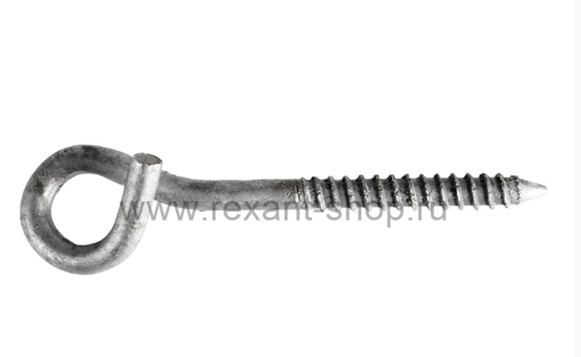 Крюк с резьбой BT 8-TE диаметр 8 мм, 2,3 кН REXANT 07-9312