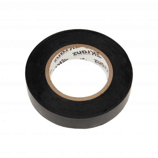 Изолента ПВХ KRANZ 0.13х15 мм, 25 м, черная (5 шт./уп.) KR-09-2106