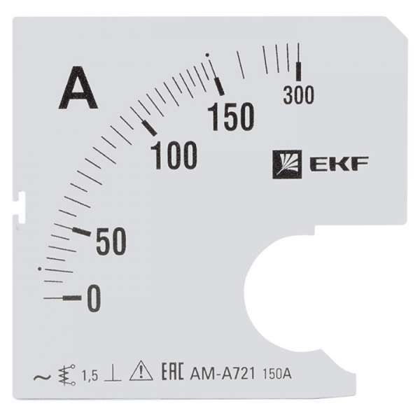 Шкала  EKF PROxima  сменная для A721  150/5А-1,5