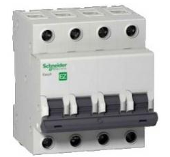 Автоматический выключатель Schneider Electric 4P 40А характеристика C 4,5кА Easy9 EZ9F34440