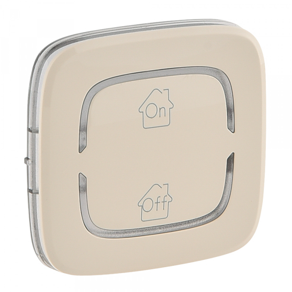Legrand 755368 Valena ALLURE MyHome.Лицевая панель для механизмов BUS/SCS.С символом "GEN-On-Off".2 модуля.Слоновая кость