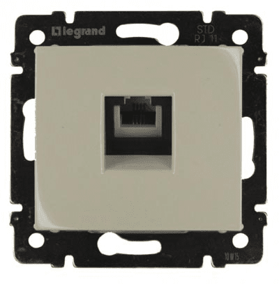 Legrand Valena  Слоновая Кость Розетка механизм телефонная 1-местная RJ11 /774338