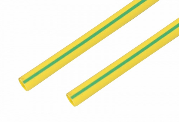 Трубка ТУТнг  20/10 желто-зеленая 1 м REXANT 22-0007