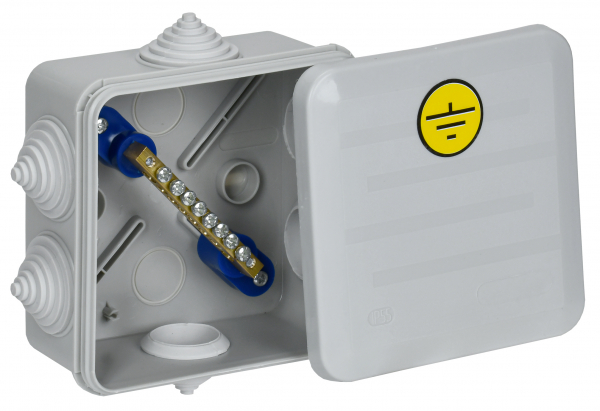 Коробка КУП КМ41361 100х100х50мм IP44 6 вв. (7035) IEK (кратно 48)