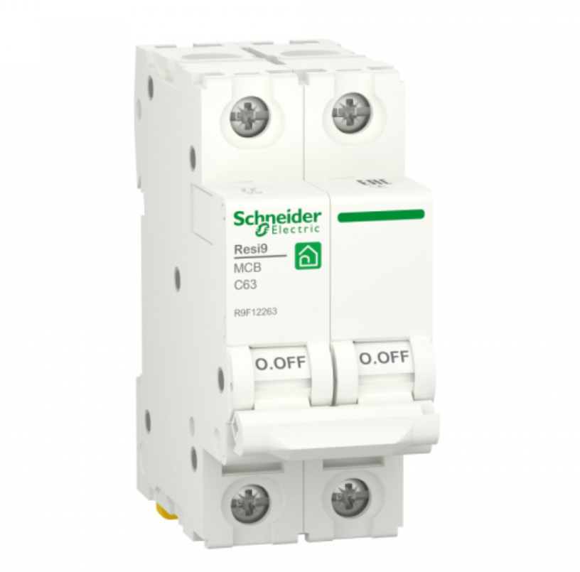 Автоматический выключатель Schneider Electric 2P 63А характеристика С 6000A (АВ) RESI9 R9F12263