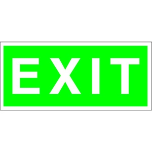 Знак безопасности BL-3015B.E25 "EXIT"