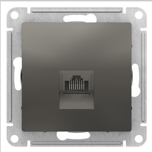 AtlasDesign Сталь  Розетка компьютерная RJ45, механизм ATN000983