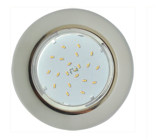 Светильник точечный Ecola GX53 H4 5310 Glass Стекло Круг  хром - матовый 38x126 (к+) /FL53RNECH/