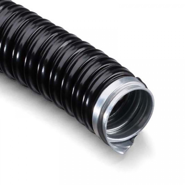 Металлорукав в ПВХ изоляции МРПИнг-25 черный REXANT 28-0025-50 (кратно 50)