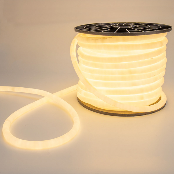 Гибкий Неон LED 360 - тепло-белый, бухта 50м 131-036