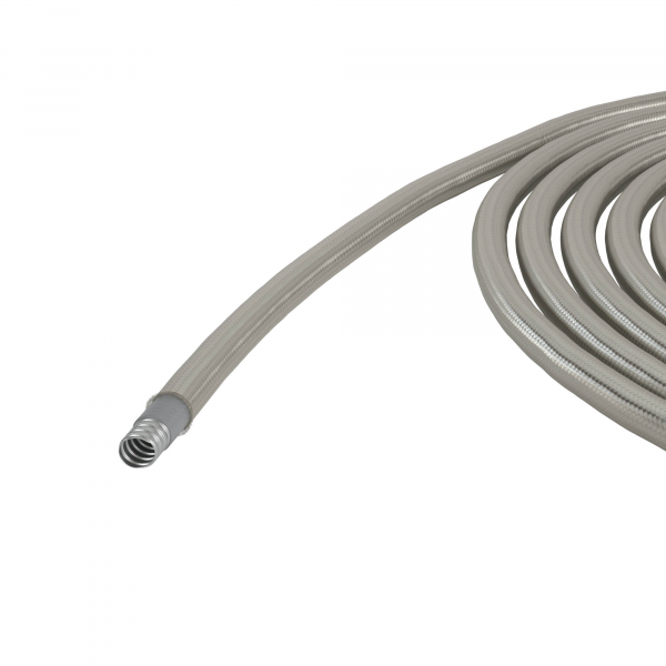 Металлорукав DN 20мм в гладкой EVA изоляции и оплетке из нержавейщей стали, Dвн 20,5 мм, Dнар 27,0, IP66, 50 м (кратно 50)