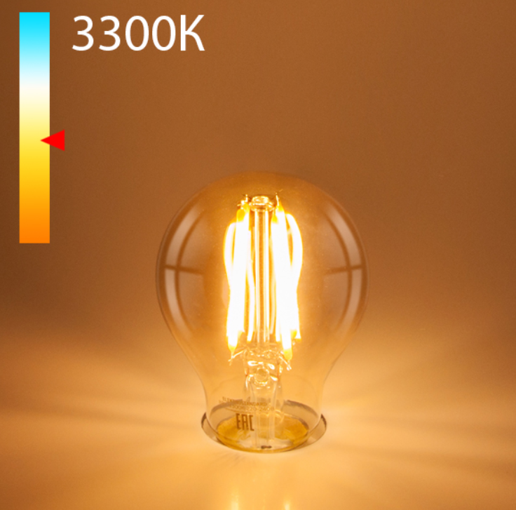 Светодиодная лампа Elektrostandard A60 12Вт 230В 3300K E27 филамент.