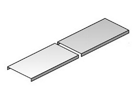 Крышка универсальная  0,82 кг/м, 0,75, длина 2000, ширина 100, высота 10 мм, SZ - Оцинкованная сталь (методом Sendzimir) VERGOKAN (кратно 2)