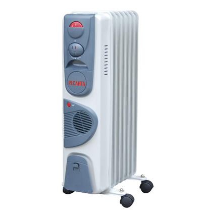 Радиатор масляный Ресанта ОМ-7НВ  1900 Вт,  7 секций