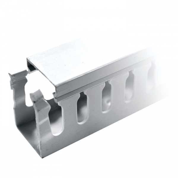 Кабель-канал перфорированный серый (ВхШ: 25х40мм.) EKF PROxima (кратно 2)