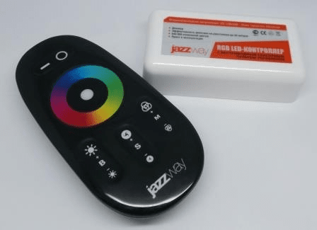 Контроллер Jazzway RGB PRC-4000RF BL 12/24V 216/432Вт черный