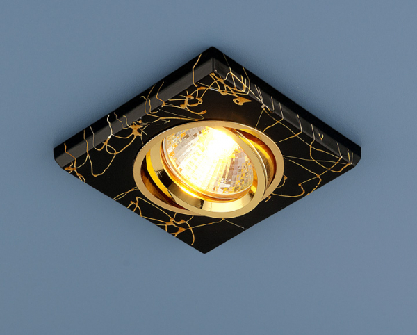 Светильник точечный Elektrostandard 2080 MR16 BK/GD черный/золото