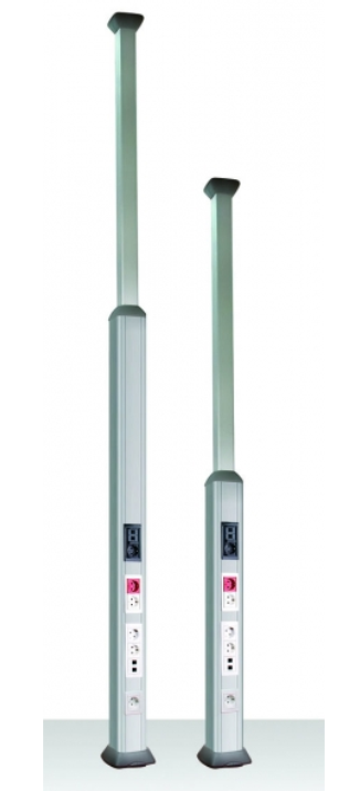 Колонна алюминиевая, 2.7 - 4.2м, цвет белый  DKC 09572