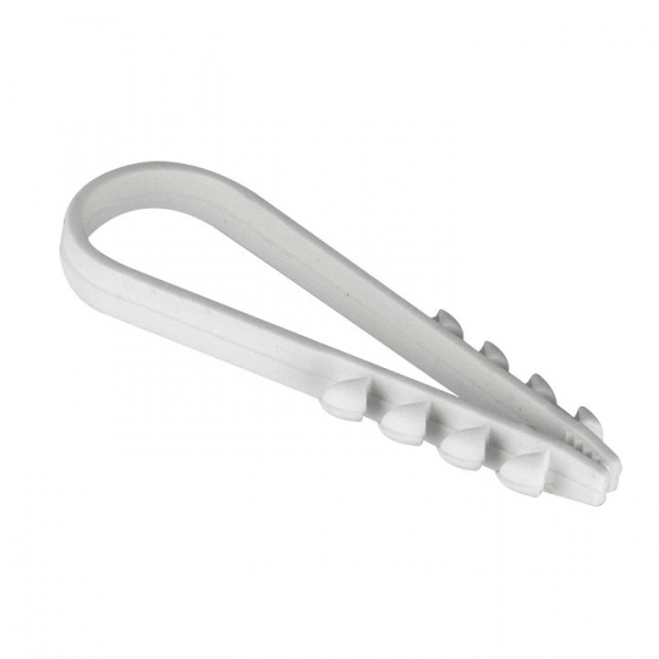 Дюбель-хомут 19-25 круглый белый (100шт.) EKF PROxima