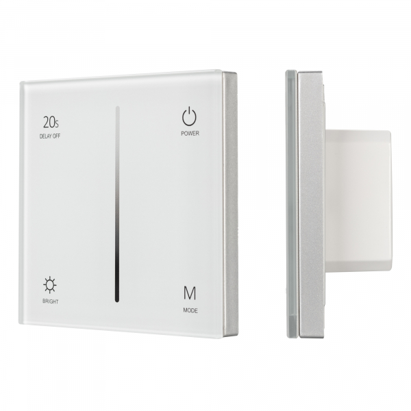 Панель SMART-P36-DIM-IN White (230V, 1.5A, TRIAC, Sens, 2.4G) (ARL, IP20 Пластик, 5 лет)