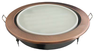 Светильник точечный Ecola GX53 H4 220V GX53 встраиваемый потолочный  38*106 черненая медь   FP53H4ECB