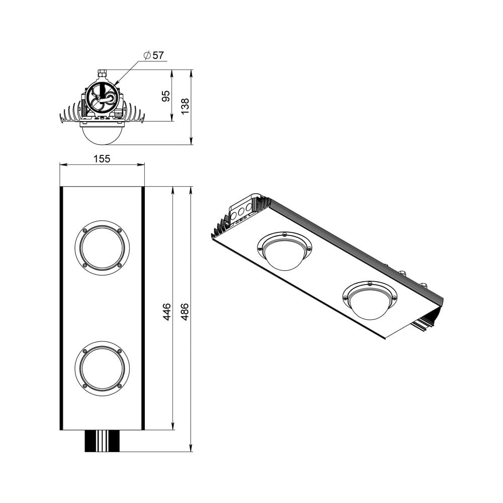 Магистраль v2.0 150 CRI70 6500К 45°