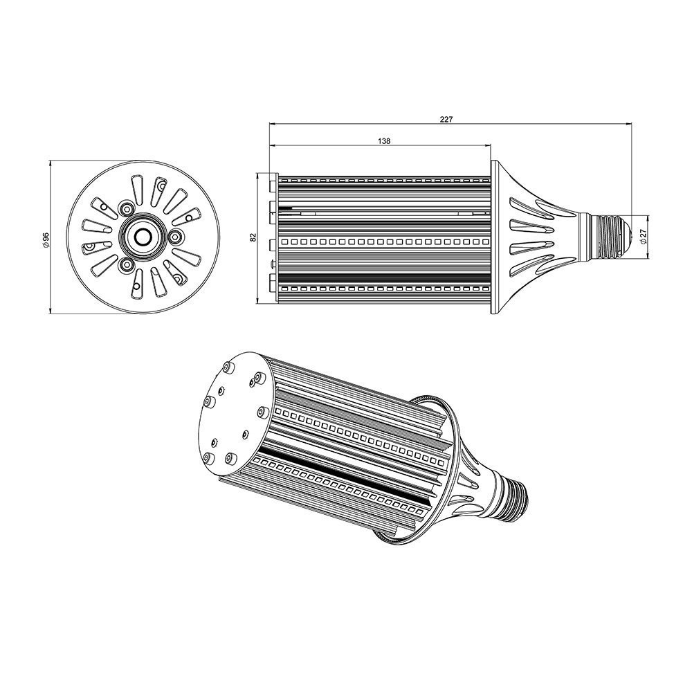Светодиодная лампа ПромЛед КС Е27-C 10 SMD 5000К