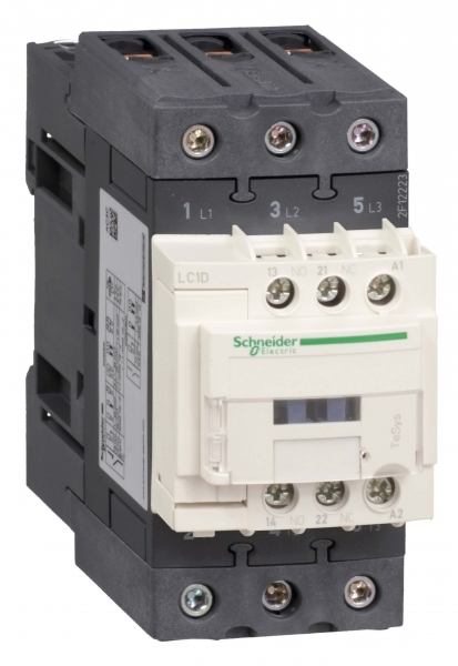 Контактор  Schneider Electric  40А  3П  катушка управления  48В  AC  дополнительный контакт  1НО+1НЗ  TeSys_D