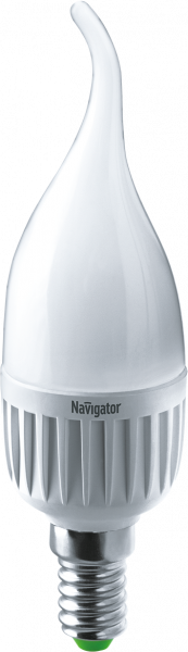 Светодиодная лампа Navigator C37 7Вт 230В 4000K E14