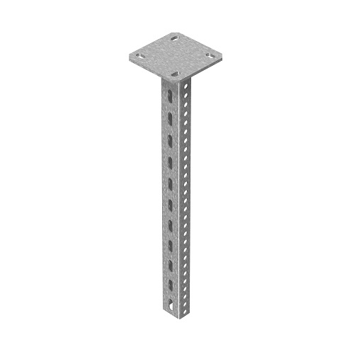 Стойка потолочная сварная для средних нагрузок 30х50х1500 мм, толщ. 2,5 мм, гор. цинк
