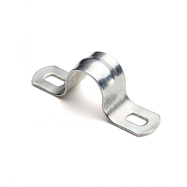 Скоба металлическая  двухлапковая d 60-63 мм (50шт.)