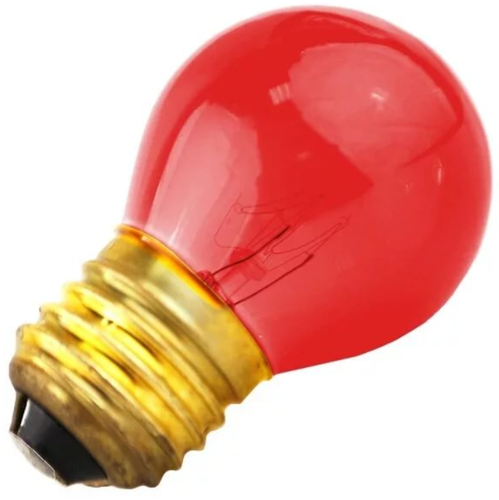 Стандартная лампа накаливания  FOTON  P45  10Вт  230В  RED  E27  (S101) LIGHTING DECOR