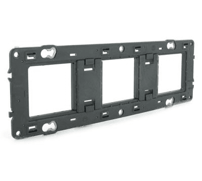 Суппорт 3-местный. 6 модулей универсальный Legrand  Mosaic  Batibox  80253