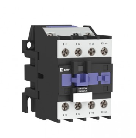 Контактор  КМЭ малогабаритный  25А  400В  1NO  Basic EKF ctr-s-25-400-basic