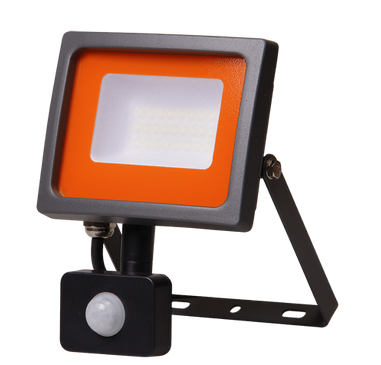 Прожектор светодиодный Jazzway PFL -SC-  30w sensor 6500K IP54 ( матовое стекло)