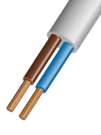ПВСнг(А)-LS 2х0,75 провод белый  комплектация Толедо (кратно 30)