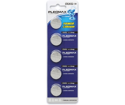 Элемент питания Pleomax CR2032-5BL (кратно 5)